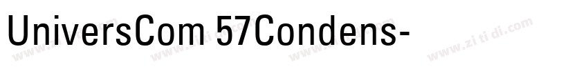 UniversCom 57Condens字体转换